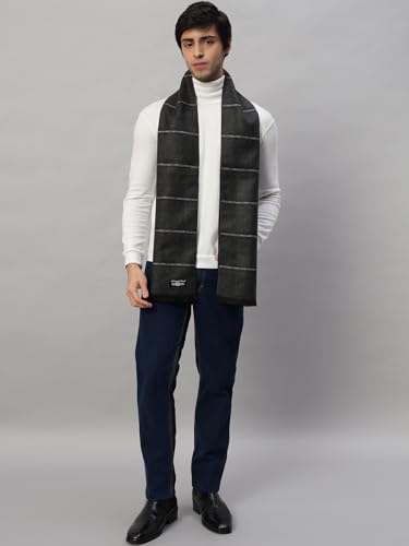 Image of Ravaiyaa - Attitude is everything Men's Reversible Stripe Pattern Winter Wool Scarf, Muffler 72 inchx12 inch Inch