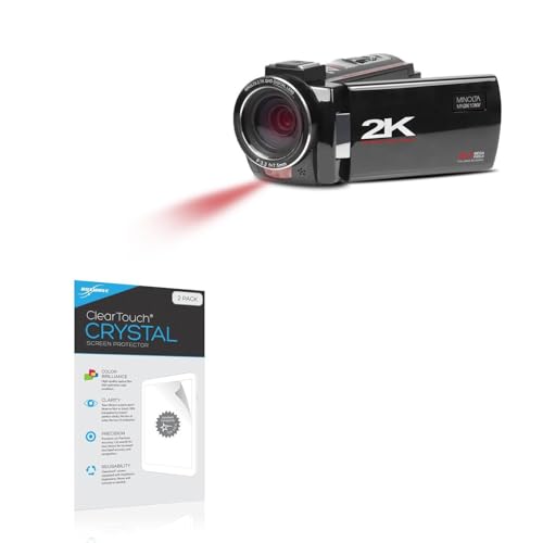 BoxWave Screen Protector Compatible with Minolta MN2K10NV - ClearTouch Crystal (2-Pack), HD Film Skin - Shields from Scratches