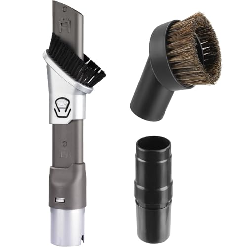 Image of 2-in-1 for Shark Crevice Tool and Horse Hair Shark Vacuum Brush Attachments Replacement Rocket HV301, HV322, HV300, HV320, Rotator NV Series NV751 NV752 NV680 NV681Vacuum Cleaner