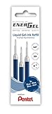 Pentel EnerGel LR7 Nachfüllmine für 0.7 mm Gelschreiber, blau (3 Stück)