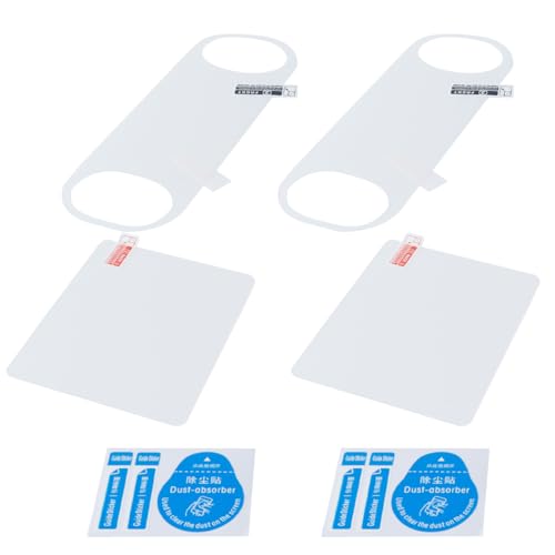 Nicear Protector de pantalla para Vita 2000 2 piezas de vidrio templado 9H frontal y 2 piezas de película trasera PET transparente HD