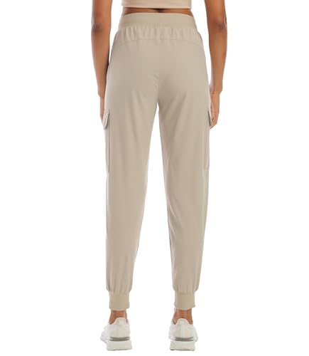 Womens Cargo Pants with Pocket Quick Dry Workout Athletic Joggers Drawstring Travel Casual Outdoor Camping Hiking Pants3