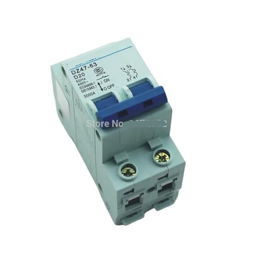Disjoncteur 2P 20A D protégeant vos pompes contre les surcharges 415V
