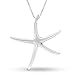 AeraVida Playful Starfish Dance .925 Sterling Silver Necklace