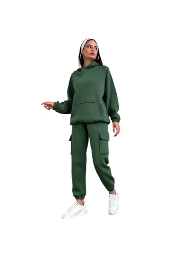 Image of KOTTY Women's Winter Tracksuit Set | Warm Fleece Gymwear Joggers & Hooded Top | Stylish Activewear Coord for Walking, Yoga & Travel