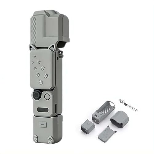 For DJI Osmo Pocket 4��p �V���R���ی�P�[�X 4�_�Z�b�g �{��+���+�n���h��+�����Y�L���b�v�y���킢�� �����f�U�C���z�����Ռ��ی� ���h�~ �h�o ����~�� �����h�~�X�g���b�v�t�� For DJI Osmo Pocket 4 �A�N�Z�T
