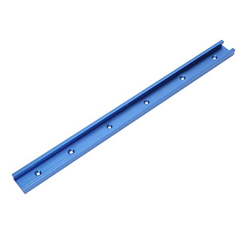 Plantilla de Riel en Inglete de Riel en T, Accesorio de Aluminio Jig de Riel con Ranura en T 800/1000/1220 mm Para Mesa de Enrutador Para Carpintería, Azul(1000MM)