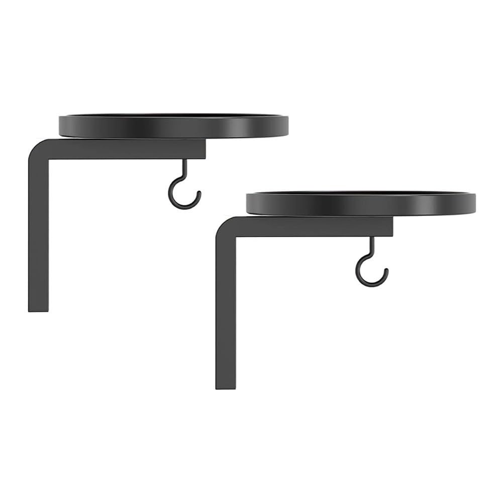 Paquete de 2 ganchos de pared para plantas, soporte resistente para macetas de interior con soporte de jardín elevado, resistente al agua, decoración del hogar