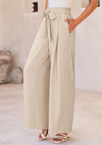 Image of PRETTYGARDEN Women's Palazzo Wide Leg Work Dress Pants