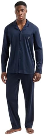 Emporio Armani Men's Classic Luxury Cotton Pajama Set