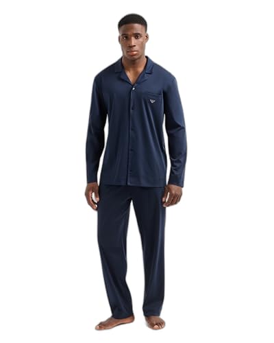 Emporio Armani Men's Classic Luxury Cotton Pajama Set