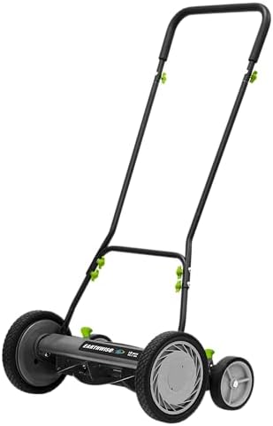 Earthwise 1816-18EW 18-Inch 5-Blade Push Reel Lawn Mower, Grey - Thumbnail 2