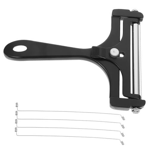 Cabilock 1 Juego cortaquesos enchufar Aparatos de cocina cucharadas butter knife para chefs cortadores de mantequilla cortadora de cocina para mantequilla Acero inoxidable Black