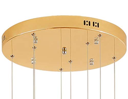 Lustre de luxe à boules de verre multiples avec hauteur modulable moderne