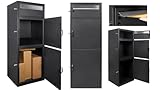 Barska Large Package Delivery Parcel Mail Steel Drop Box for Porch with Advanced Push Lock & Patented Shelf for Large Parcel
