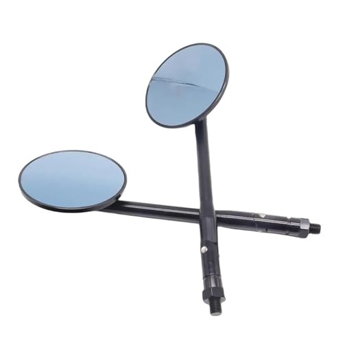 Espejo retrovisor de moto redondo con visión clara para conducción custom 6