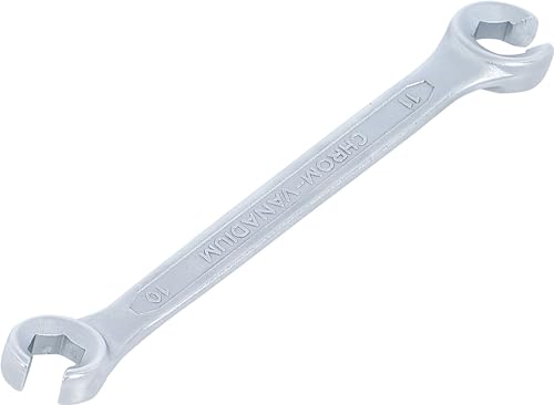 BGS 1750 | Offener Doppel-Ringschlüssel | SW 10 x 11 mm | offen | 15 abgewinkelt | CV-Stahl
