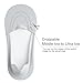 floconssy No Show Socks Womens Nylon Non Slip Low Cut Invisible Liner Footies Thin Silk Socks for Flats Loafers Lightweight 6 Pairs Multicolor Size 9-12