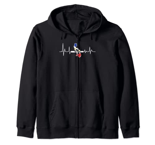 Heart Beat Design Filipinas Bandera Ropa Sudadera con Capucha