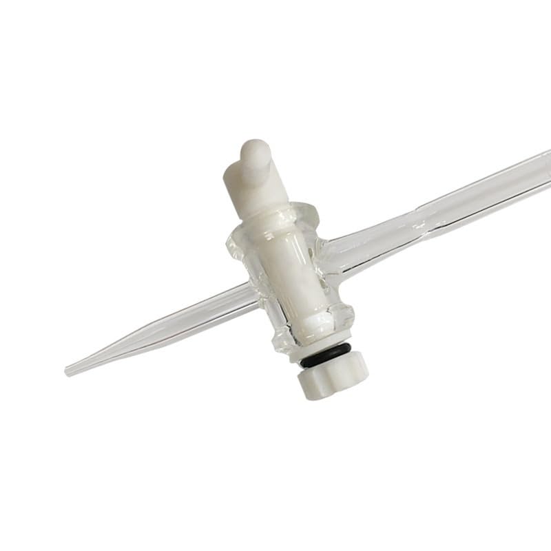 Bureta de Vidrio Borosilicato Clase A 10ml 25ml 50ml, Titulación de Precisión, Llave PTFE, Resistente a Ácidos y Álcalis(Brown25ml)