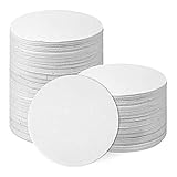 Xnuiasqe 100 piezas de papel redondo para horno de microondas, cerámica de alta temperatura de 4.7 pulgadas para manualidades de fusión de vidrio