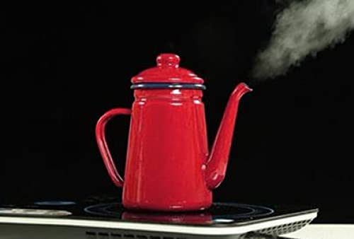 WSSSH 1.1L Esmalte Cafetera Mano Tetera Cocina de inducción Estufa de Gas Universal Rojo - Imagen 7