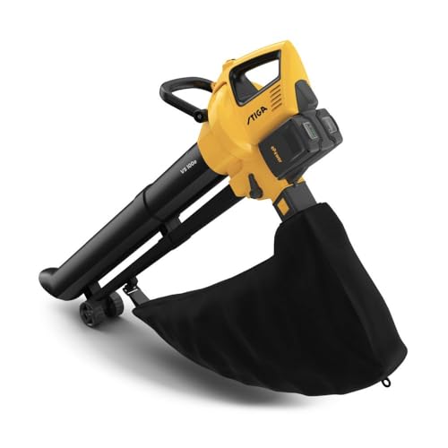 STIGA VS 100e Kit 3-in-1 Blower Vacuum With Grinder, 2 Batt. 20V 4Ah + Charger, 45 L – 600W Brushless Motor, Variable Speed – Garden Leaf Cleanup - Image 2