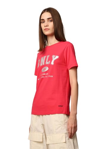 Image of ONLY Women's Cotton Regular Fit T-Shirt