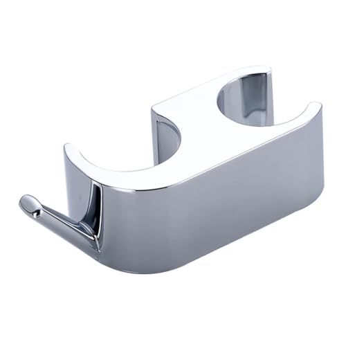 Soporte de cortinas para baño sin deslizamientos: gancho multiusos negro