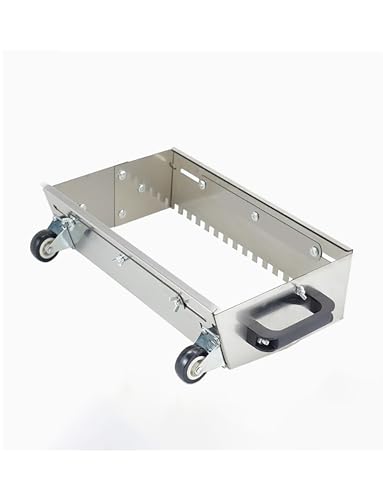 Adjustable Notched Trowel with Wheels - 300-800mm Tile Leveler for Mortar Comb, Square Box Flat Sand Leveling, Paving Tool for Tiling and Renovation(80cm)