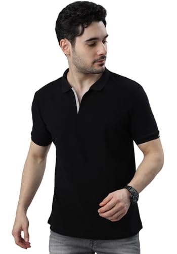 Image of Wear Your Opinion Solid Cotton Rich Polo T Shirt | Collar Tshirts | Half Sleeves | Plain-Regular Fit (Available in Plus Size)