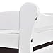 Costzon Baby Changing Table, Infant Diaper Changing Table Organization, Newborn Nursery Station with Pad, Sleigh Style Nursery Dresser Changing Table with Hamper/ 6 Baskets (White)