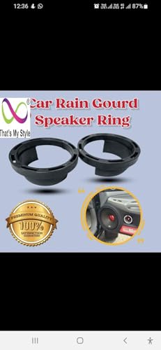 Image of That's My Style 2PC Car Speaker Rings Rain Guard (6 Month Maufacture Warranty) Water Guard 6 inch Inches,6.5 inch Inches Univeral Car Speaker Rings