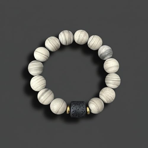 Image of THE MEN THING Natural Stone Bracelets - Adjustable Beaded Wristwear for Men & Boys (Multi-Design Collection)