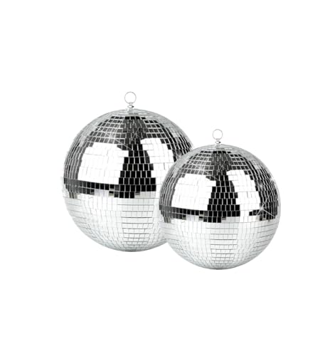 PANYIXUAN Discokugel Groß 40 cm, Deko Spiegelkugel zum Aufhängen, Partykugel mit Metallöse (8 cm)