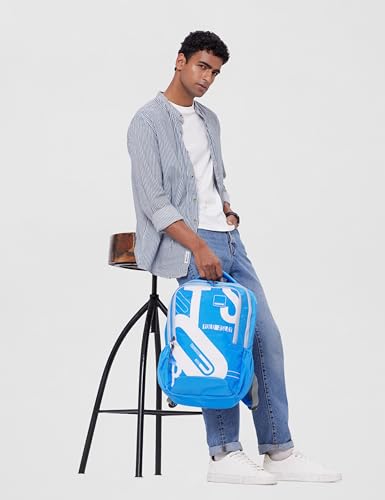 Image of American Tourister Sest 3.0 Style 01, Large 3 Compartment Backpack, 29.5L with Spacious Interiors Bags For School, Office, College, Gift For Men & Women - Blue