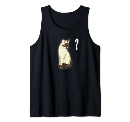 Curious Cat Question Mark Tank Top