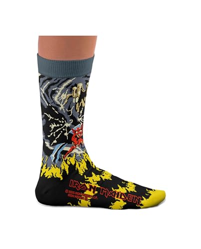 Sock Affairs Iron Maiden Number of the Beast Socks Offiziell lizenziertes Produkt Geschenkidee für Metal-Fans Baumwollsocken 2 Größen 3640 und 4146