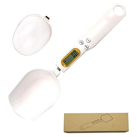 SUOXU Digital Measuring Spoon Scale, 500g / 0.1g High Precision Removable and Washable Double-Headed Electronic Measuring Spoon,Portable LCD Digital Kitchen Scale,Kitchen Pet Food Measuring Spoons Set Cover
