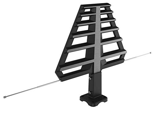 ANTAN Outdoor Antenna with Mounting Base For Attic or Roof & 33FT RG6
