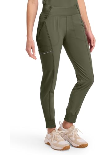 Pantalon de jogging taille mi-haute Cherokee Infinity CK110A vert olive S