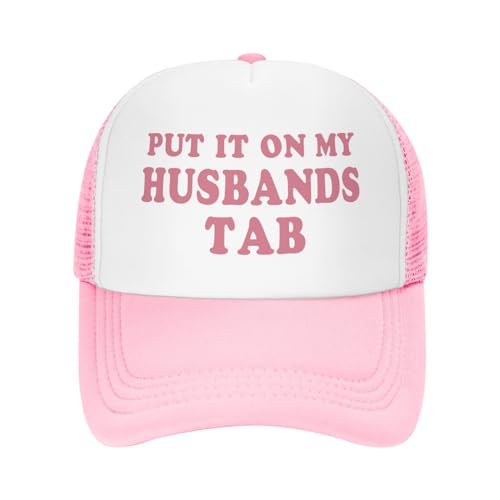 Image of Funny Women Trucker Hats for Women Hot Pink Funny Gag Hats for Women Girls Men Hat