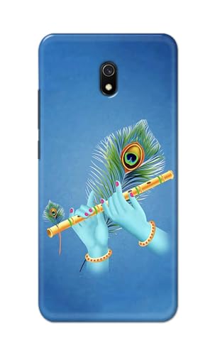 Image of PRINTFIDAA Printed Hard Back Cover Case for Mi Redmi 8A Back Cover (Flute in Krishna Hands) -112