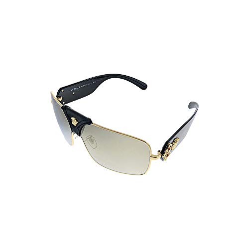 Versace VE 2207QA 1002/5 Gold Metal Square Sunglasses Gold Mirror Lens