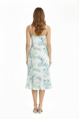 Image of Women's Hawaiian Mermaid Ruffle Dress Signature Prints | Mermaid Silhouette; Ruffle Hem; Soft Rayon Fabric; Signature Floral Prints; Resort Vacation Style