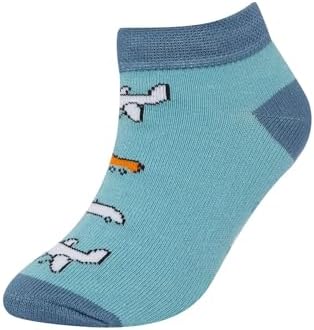 DeFacto Erkek Bebek Kaydırmaz Taban 4'lü Pamuklu Patik Çorap Çok Renkli 2-3 YAŞ - Görsel 2