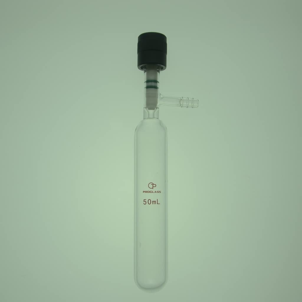 50mL Reaction Storage Tube with High Vacuum Valve