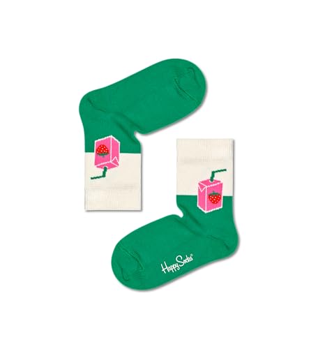 Happy Socks Kids 4-Pack Summertime Socks Gift Set, Green2