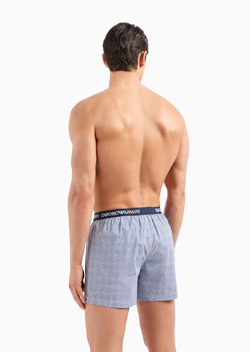 Emporio Armani Men's Yarn Dyed Cotton Boxer2