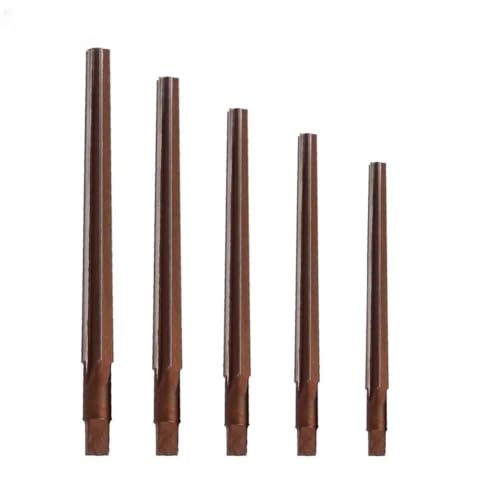 JoyousMall 5PCS HSS Alloy Steel Taper Pin Hand Reamer Set, 1:50 Conical Degree Manual Pin Reamers with 3/4/5/6/8mm Sizes for CNC Machine Tools